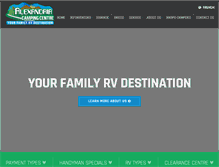 Tablet Screenshot of alexandriacampingcentre.com